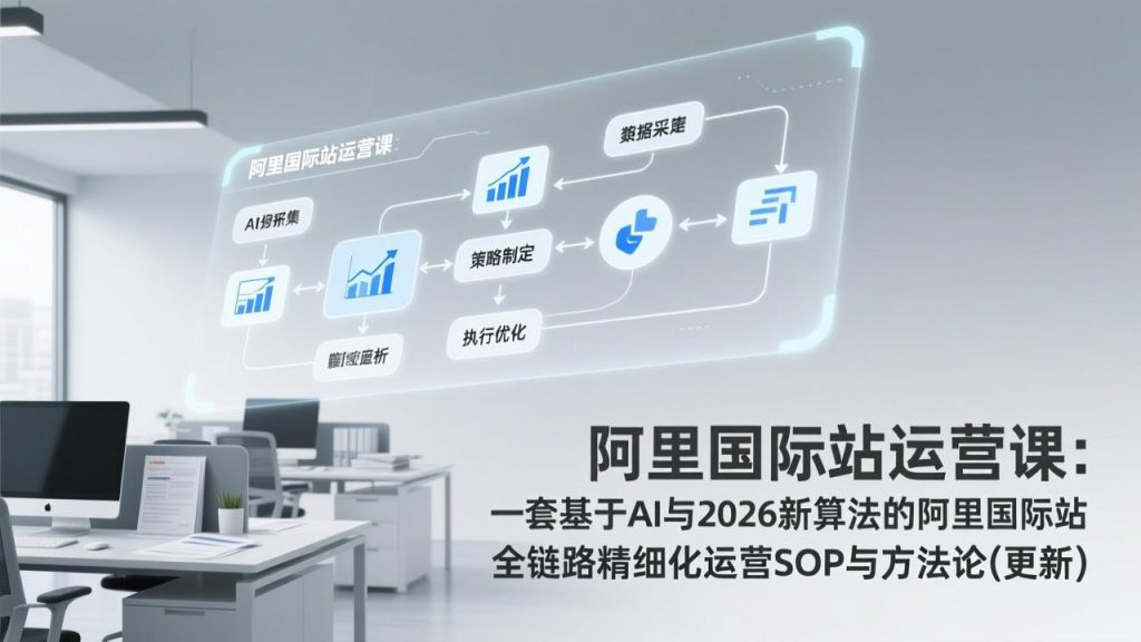 阿里国际站运营课：一套基于AI与2026新算法的阿里国际站全链路精细化运营SOP与方法论(更新-孔明聊项目