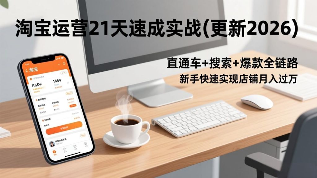 淘宝运营21天速成实战(更新2026-孔明聊项目