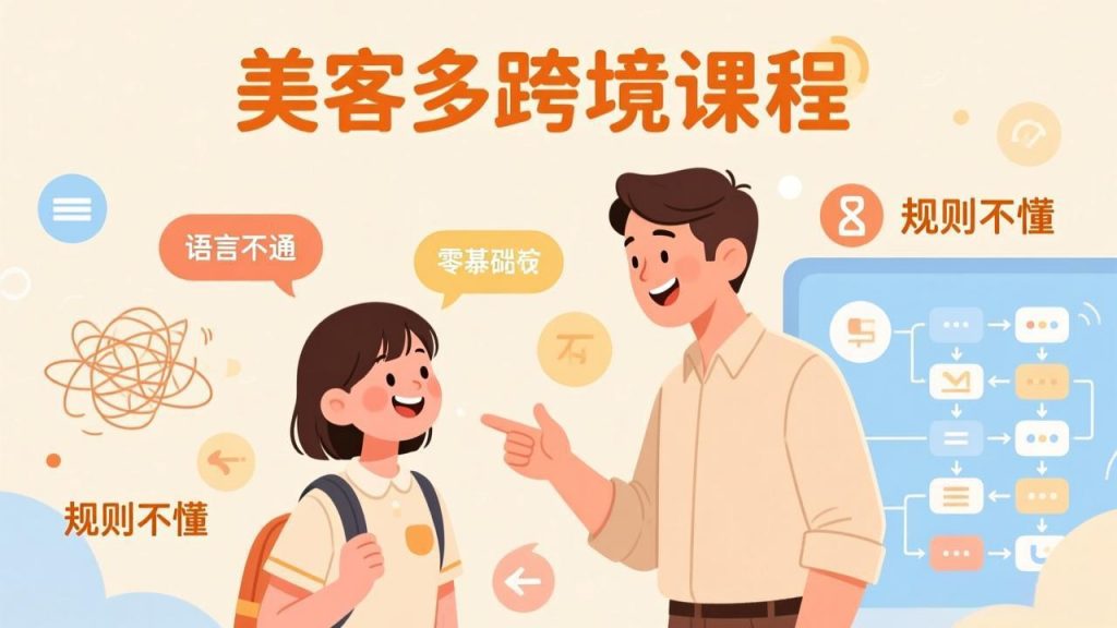 怕语言不通、怕不懂规则？零基础小白也能做的美客多跨境课，手把手带你美客多开店稳赚-孔明聊项目